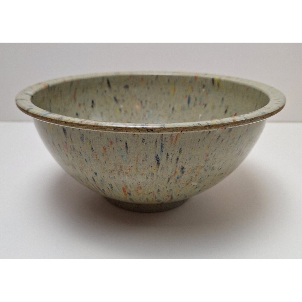 Vintage Texas Ware #118 Melamine Splatter Confetti Mixing Bowl USA 9.75"